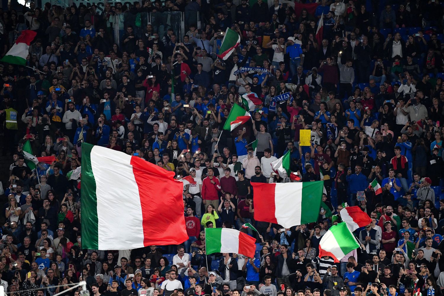 Pubblico allo stadio Olimpico durante le qualificazioni per Euro 2020