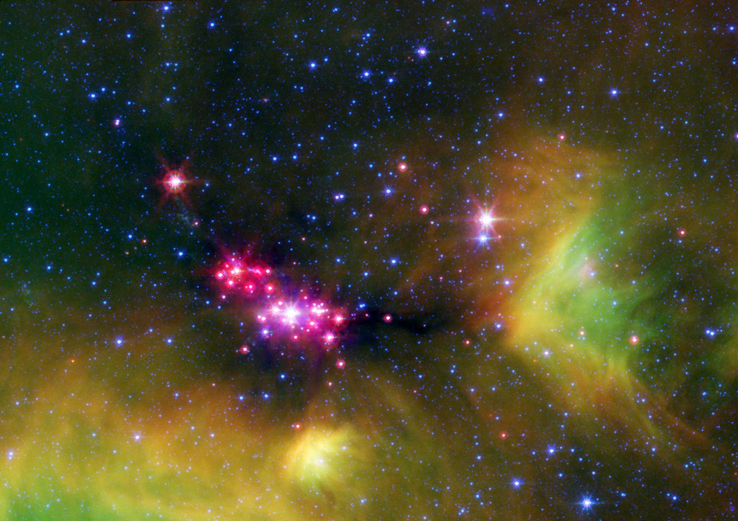 Baby stelle fotografate dal telescopio Spitzer della Nasa