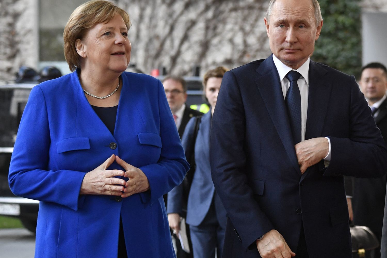 Angela Merkel e Vladimir Putin