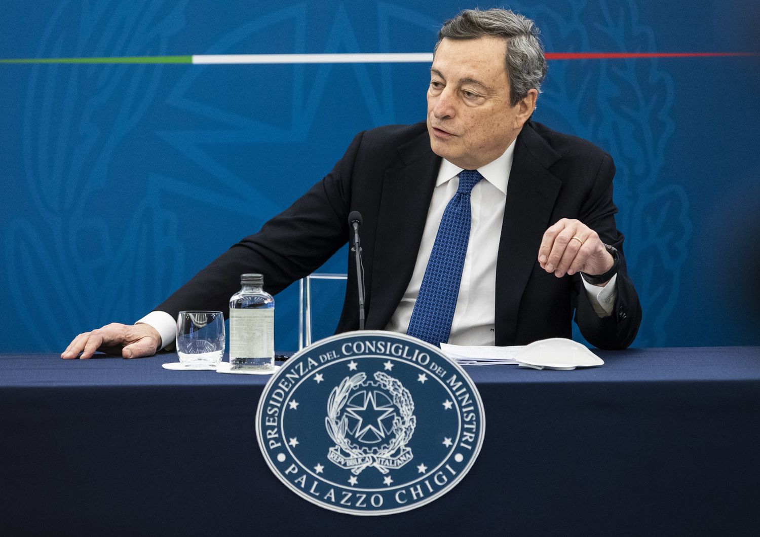 Mario Draghi a Palazzo Chigi