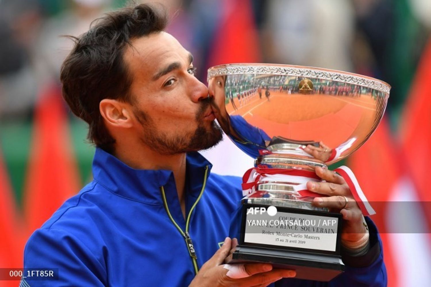 Fabio Fognini vince il torneo di Montecarlo nel 2019