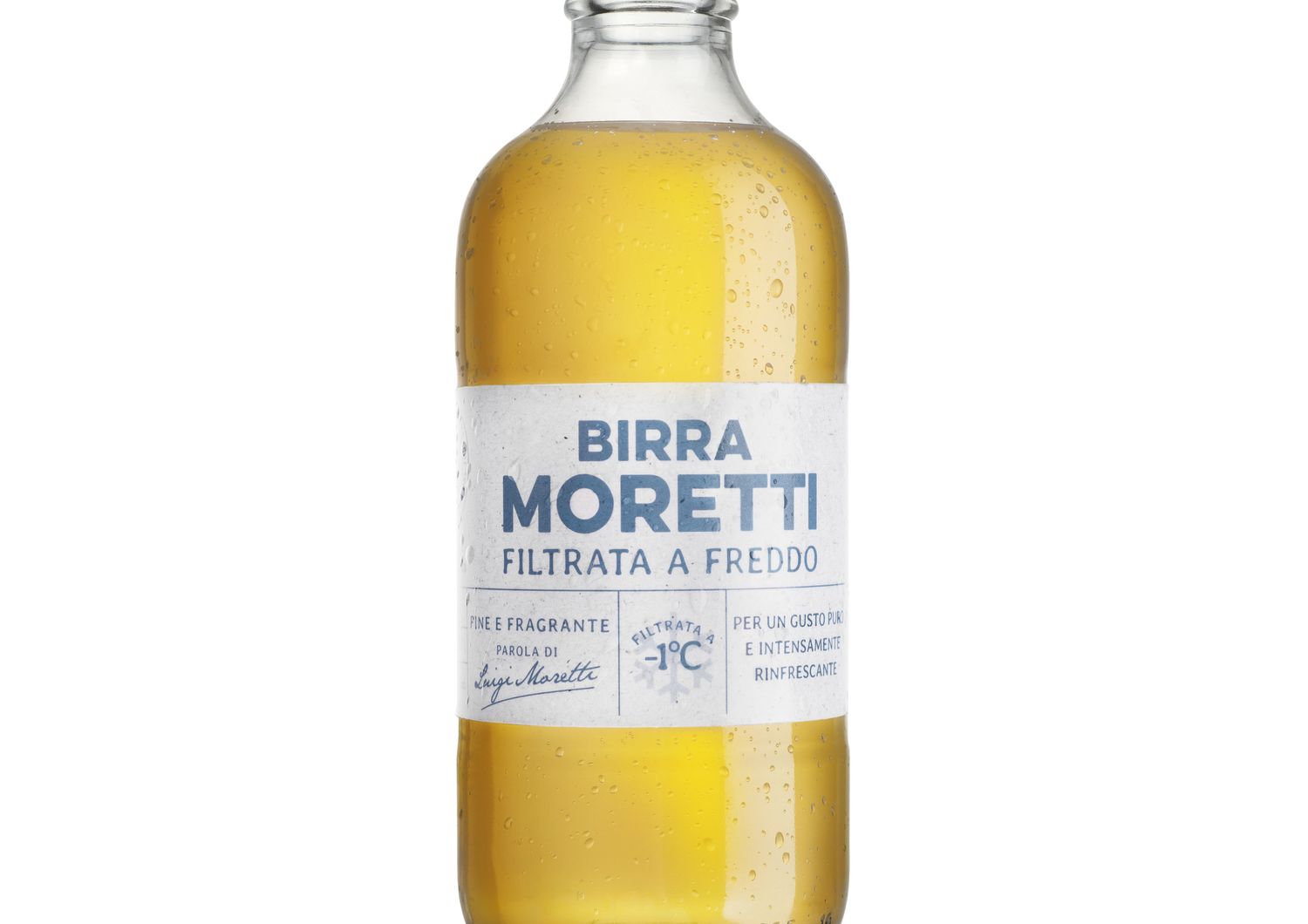 Birra Moretti filtrata a freddo