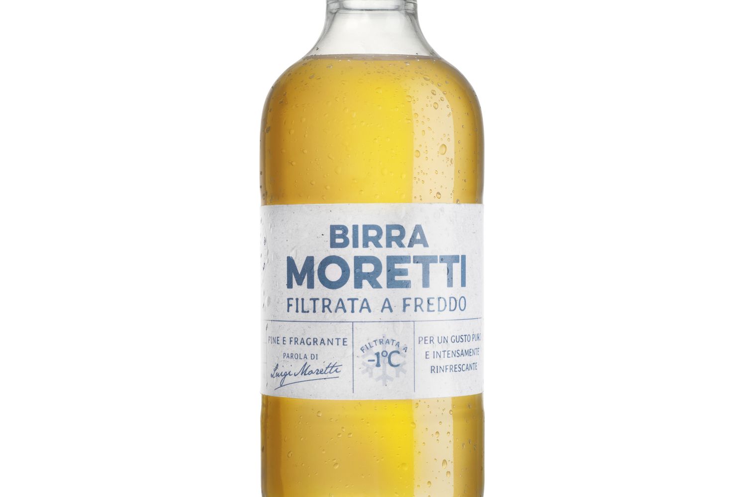 Birra Moretti filtrata a freddo