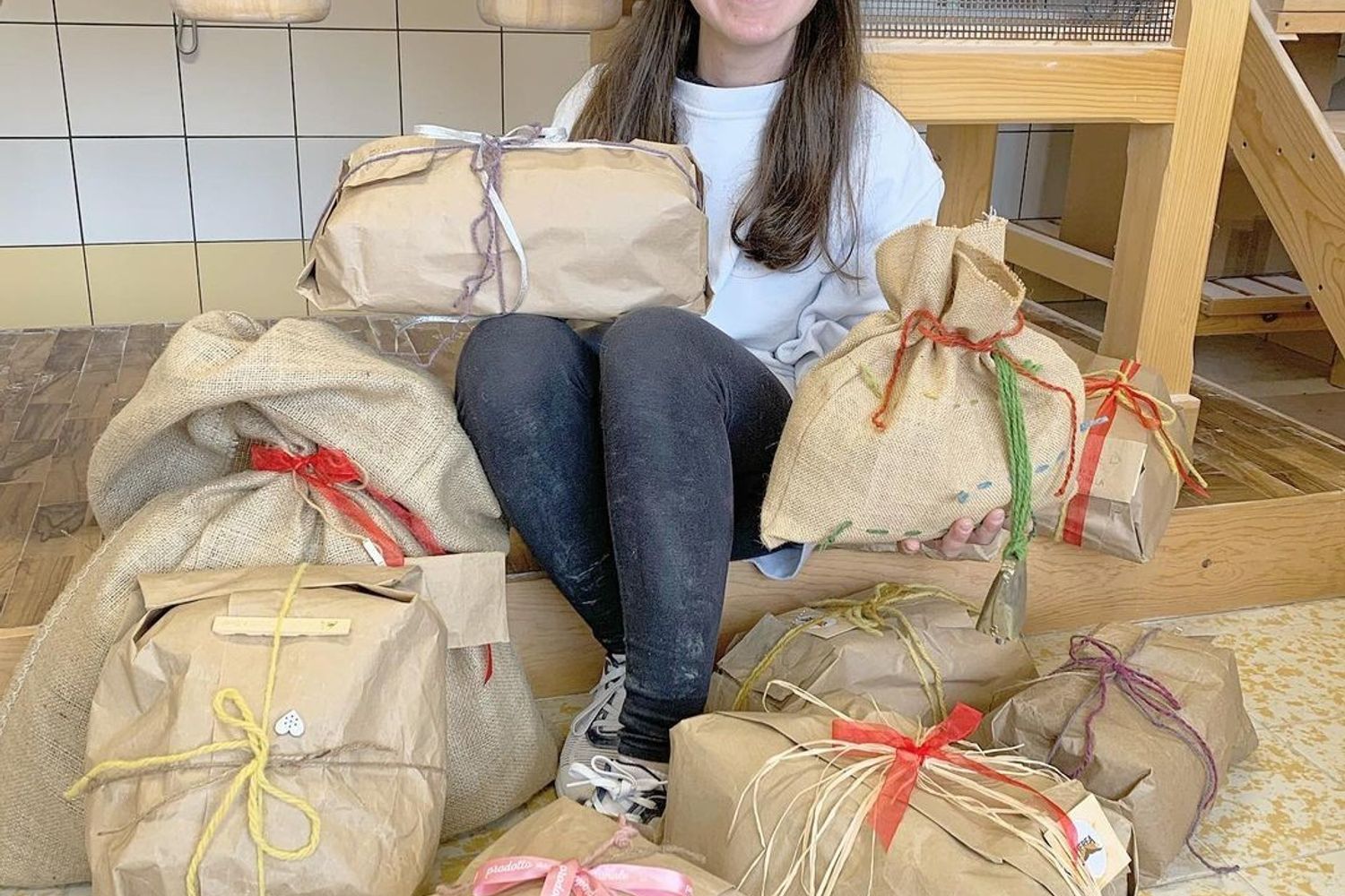 &nbsp;Francesca Mereu nella sua azienda