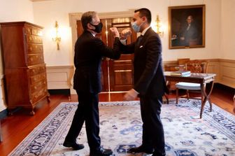 Luigi Di Maio con Anthony Blinken