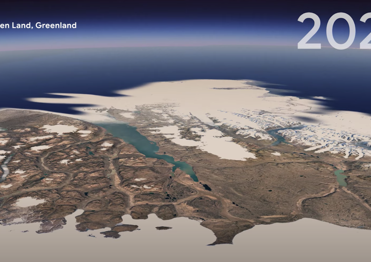 La Groenlandia senza ghiacciai vista dal satellite Esa