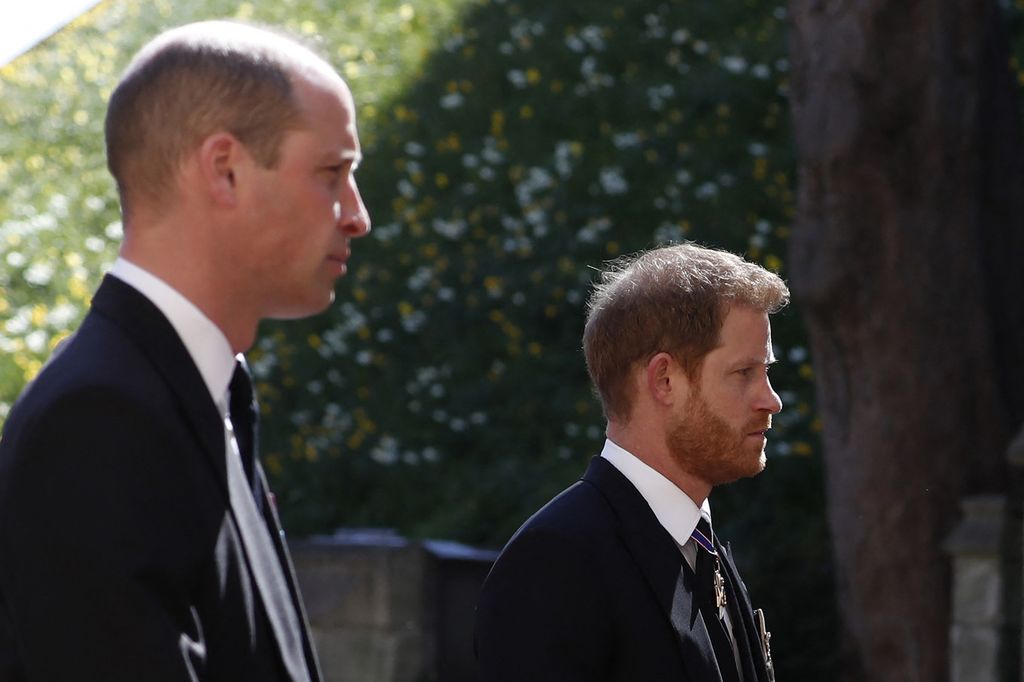 William e Harry ai funerali del principe Filippo