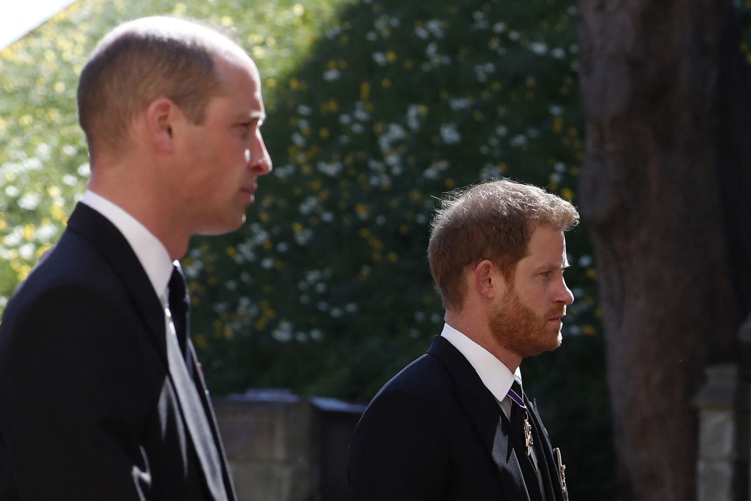 William e Harry ai funerali del principe Filippo