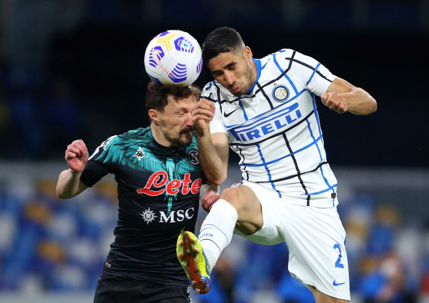 Napoli Inter, 18 aprile 2021, finisce 1-1 al Maradona