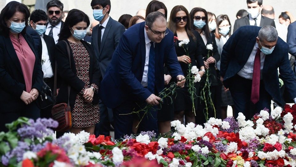 Erevan,&nbsp;commemorazione del 106esimo anniversario dell'inizio del massacro degli armeni