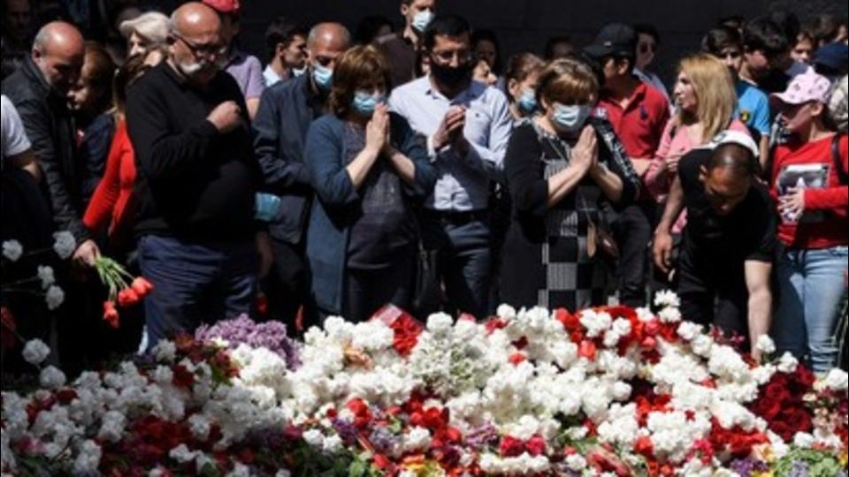 Erevan,&nbsp;commemorazione del 106esimo anniversario dell'inizio del massacro degli armeni
