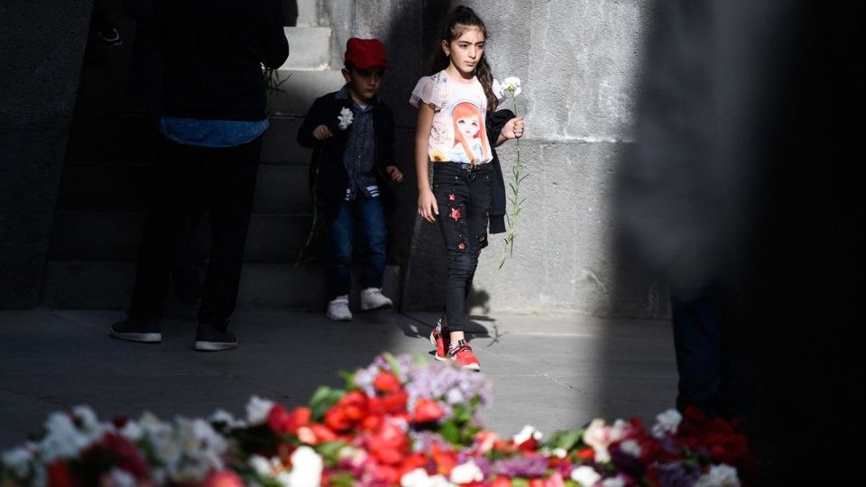 Erevan,&nbsp;commemorazione del 106esimo anniversario dell'inizio del massacro degli armeni