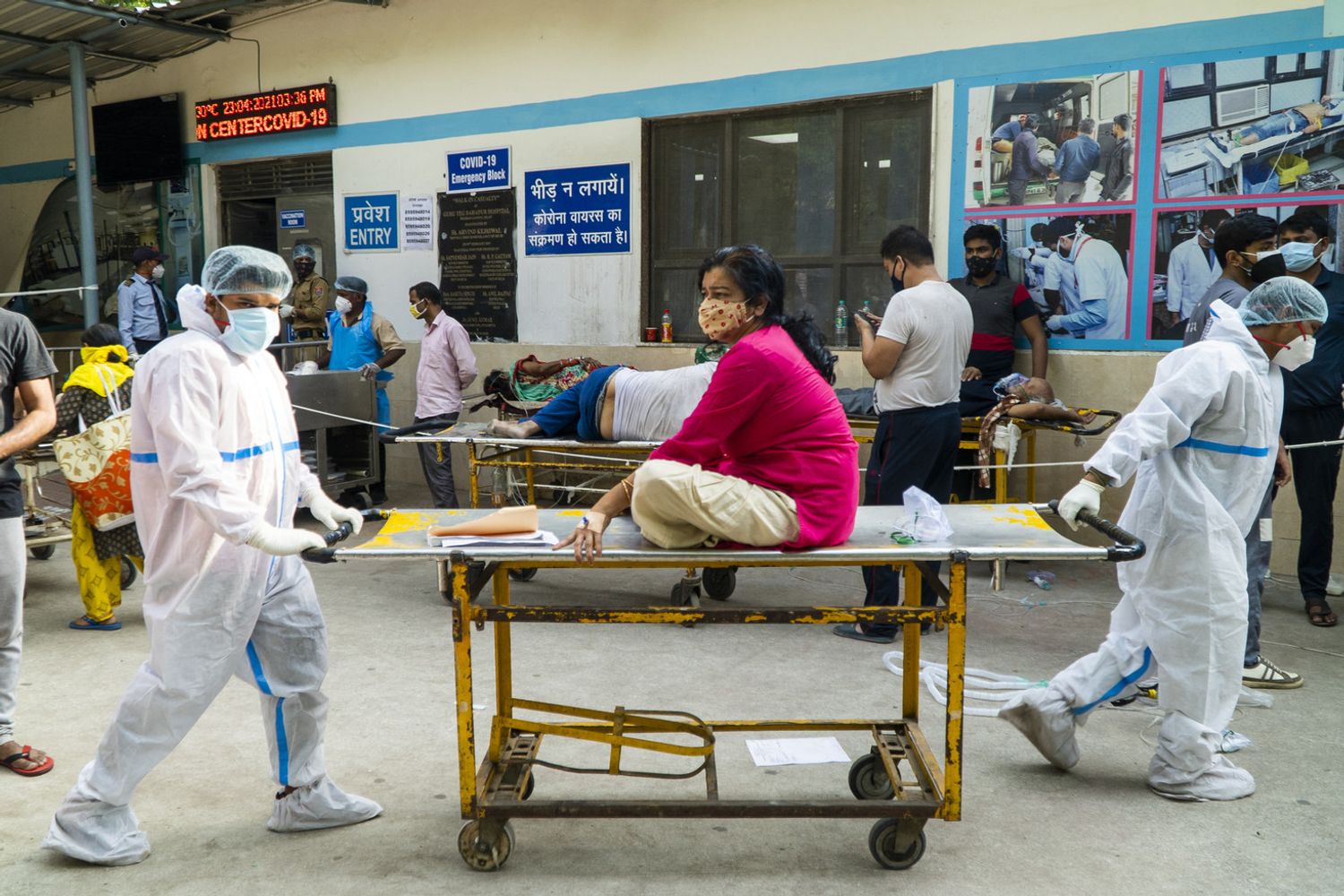 Covid, un ospedale di New Delhi