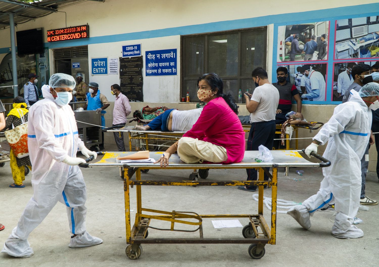 Covid, un ospedale di New Delhi