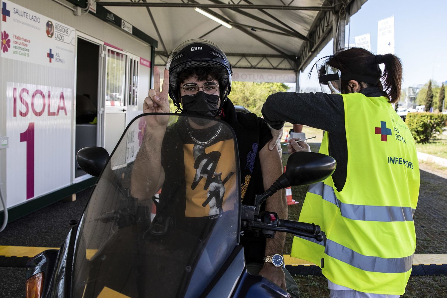 L'hub vaccinale di Valmontone