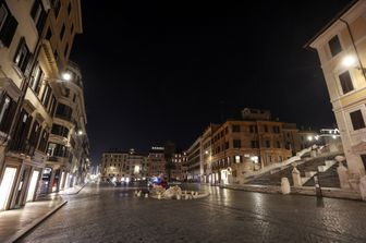 Una notte a Roma con il coprifuoco