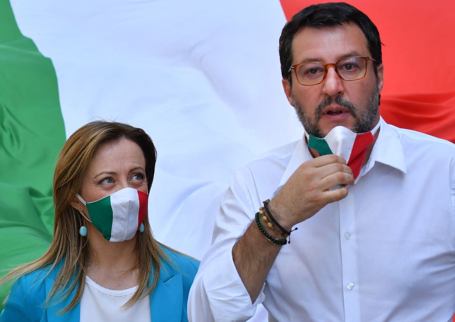&nbsp;Giorgia Meloni e Matteo Salvini