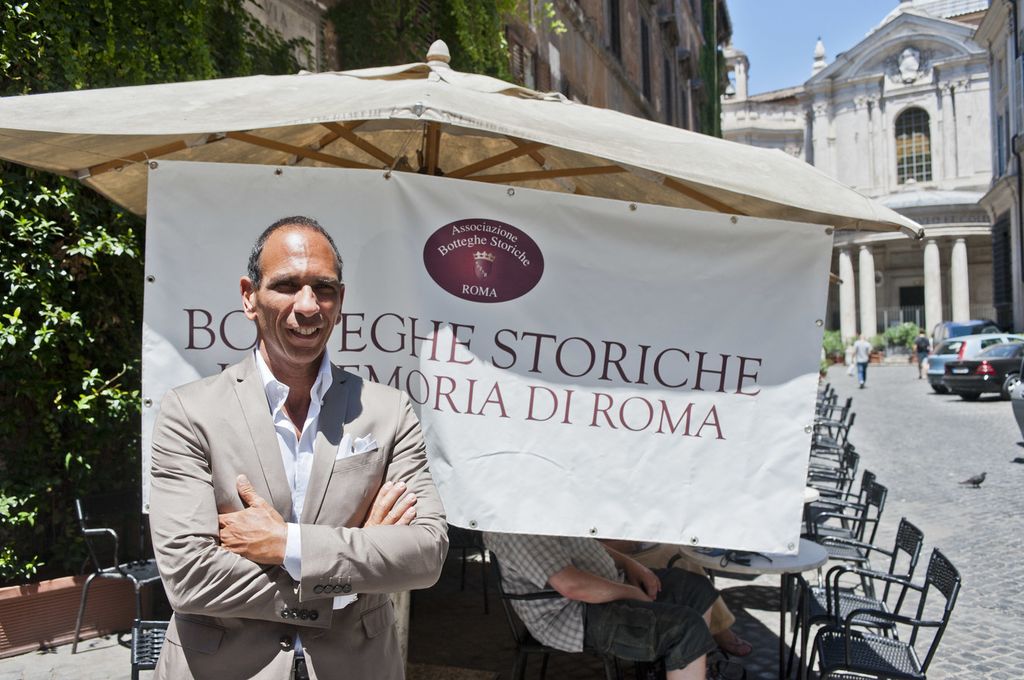 Giulio Anticoli, presidente dell'Associazione botteghe storiche Roma