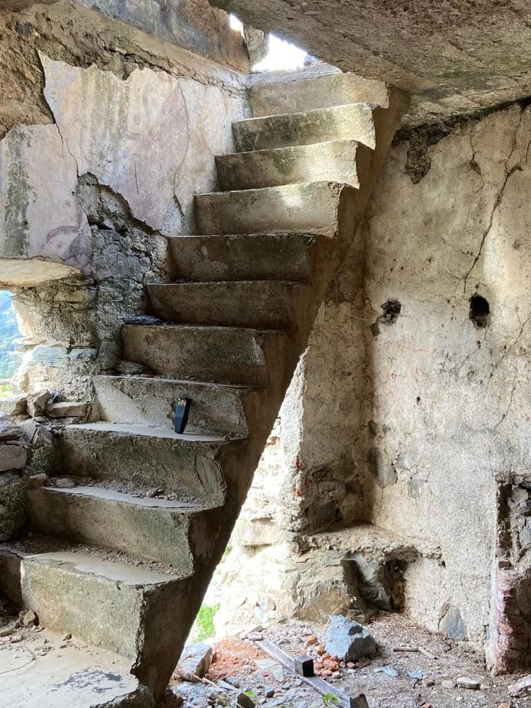 Casa abbandonata a Gairo vecchia, in Sardegna