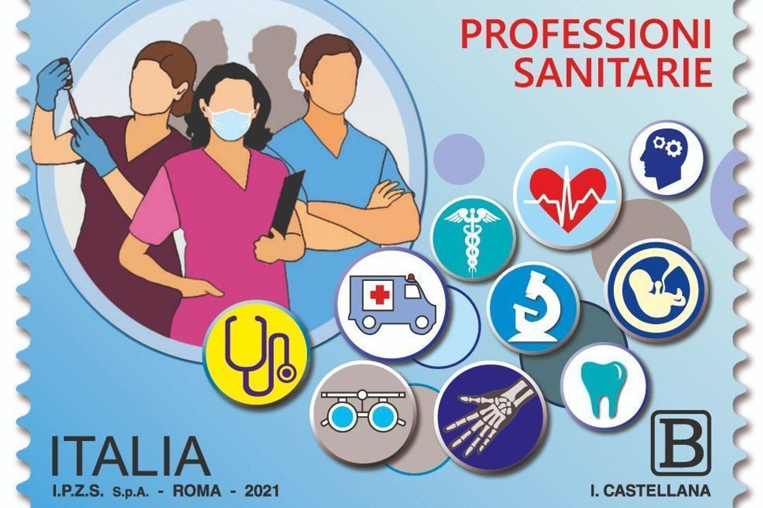 &nbsp;Francobollo professioni socio sanitarie