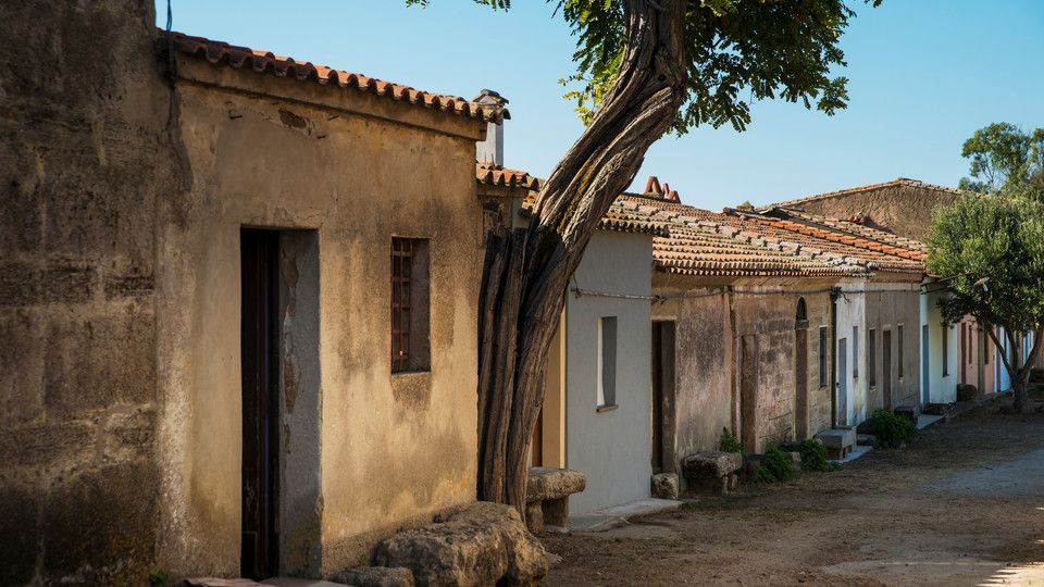 Il villaggio di San Salvatore, in Sardegna