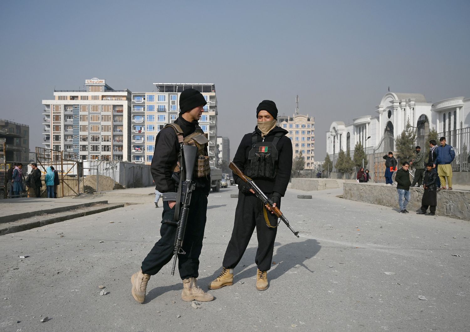 Agenti di sicurezza a Kabul