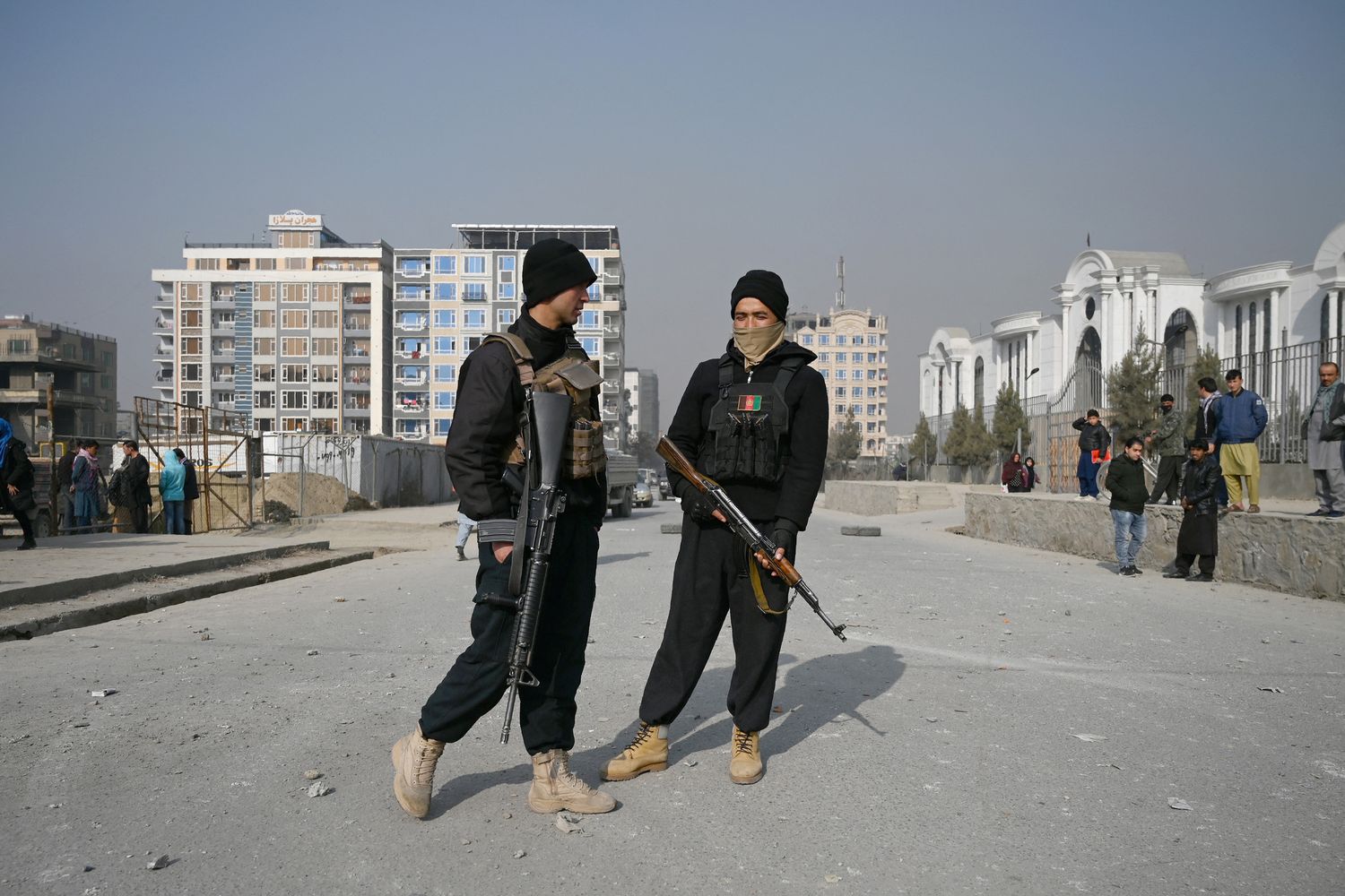 Agenti di sicurezza a Kabul