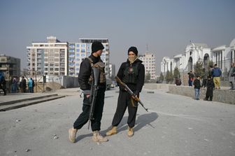 Agenti di sicurezza a Kabul