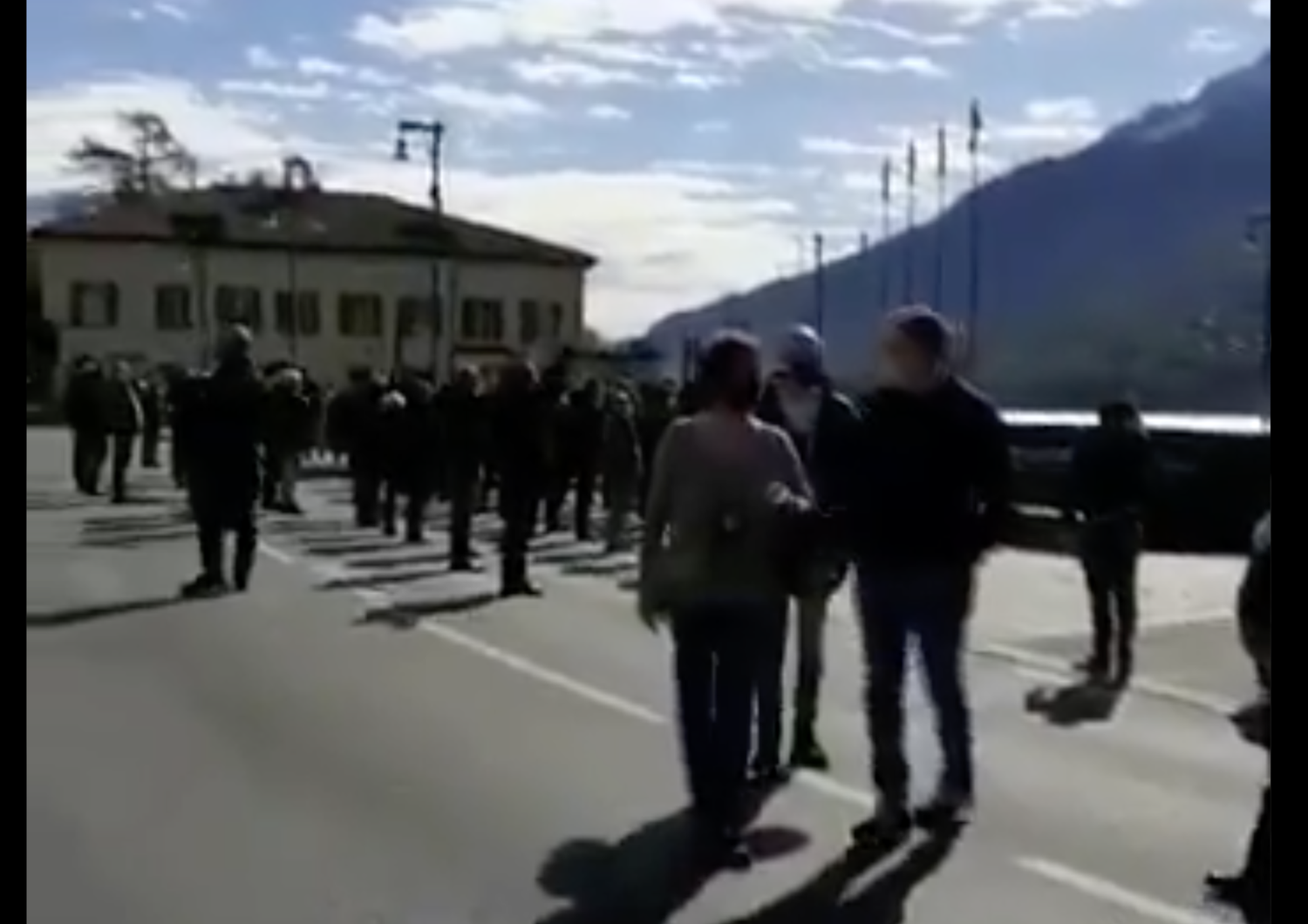 La manifestazione antifascista organizzata dall'Anpi