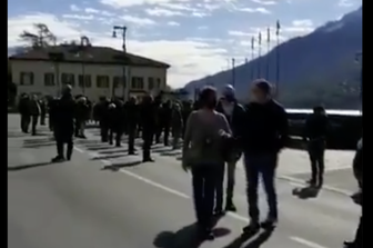 La manifestazione antifascista organizzata dall'Anpi