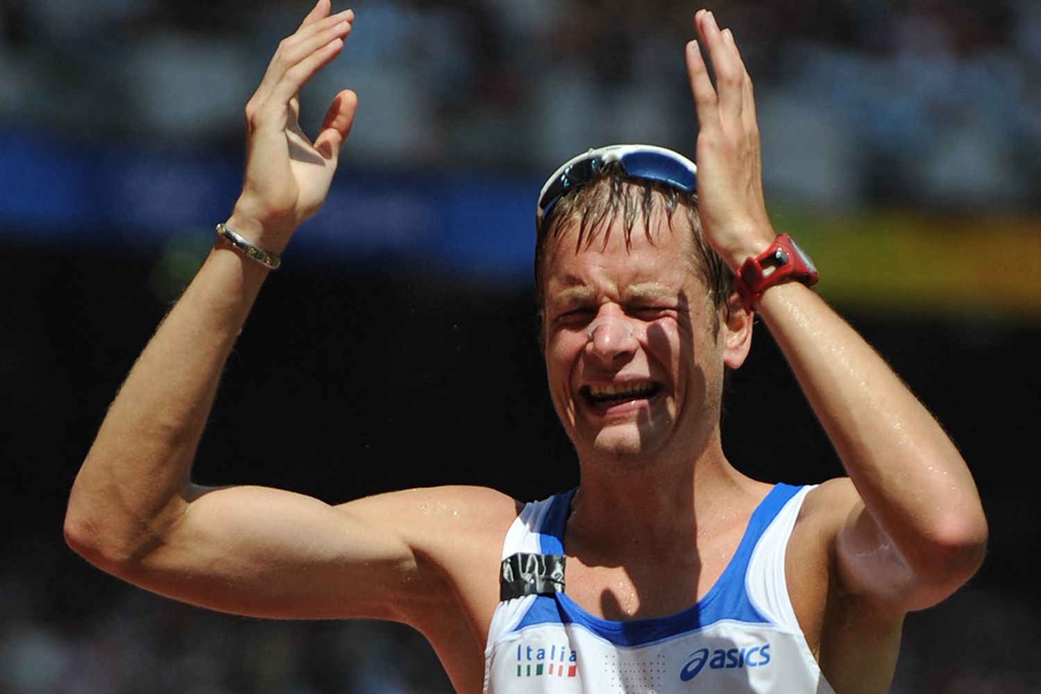 Alex&nbsp;Schwazer, medaglia d'oro alle Olimpiadi di Atene del 2008 nei 50 chilometri di marcia