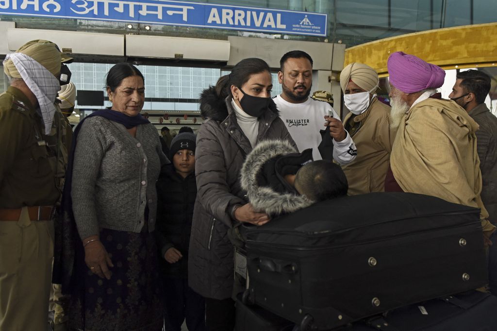 &nbsp;Arrivi in un aeroporto indiano