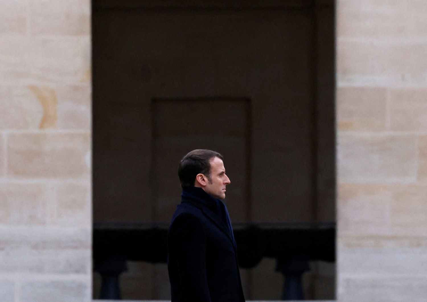 Emmanuel Macron a Les Invalides