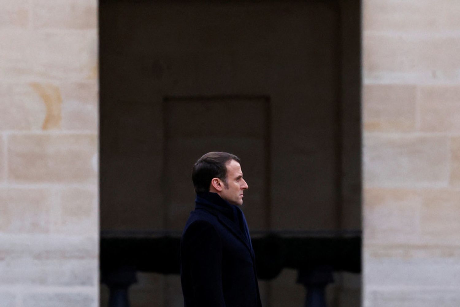 Emmanuel Macron a Les Invalides