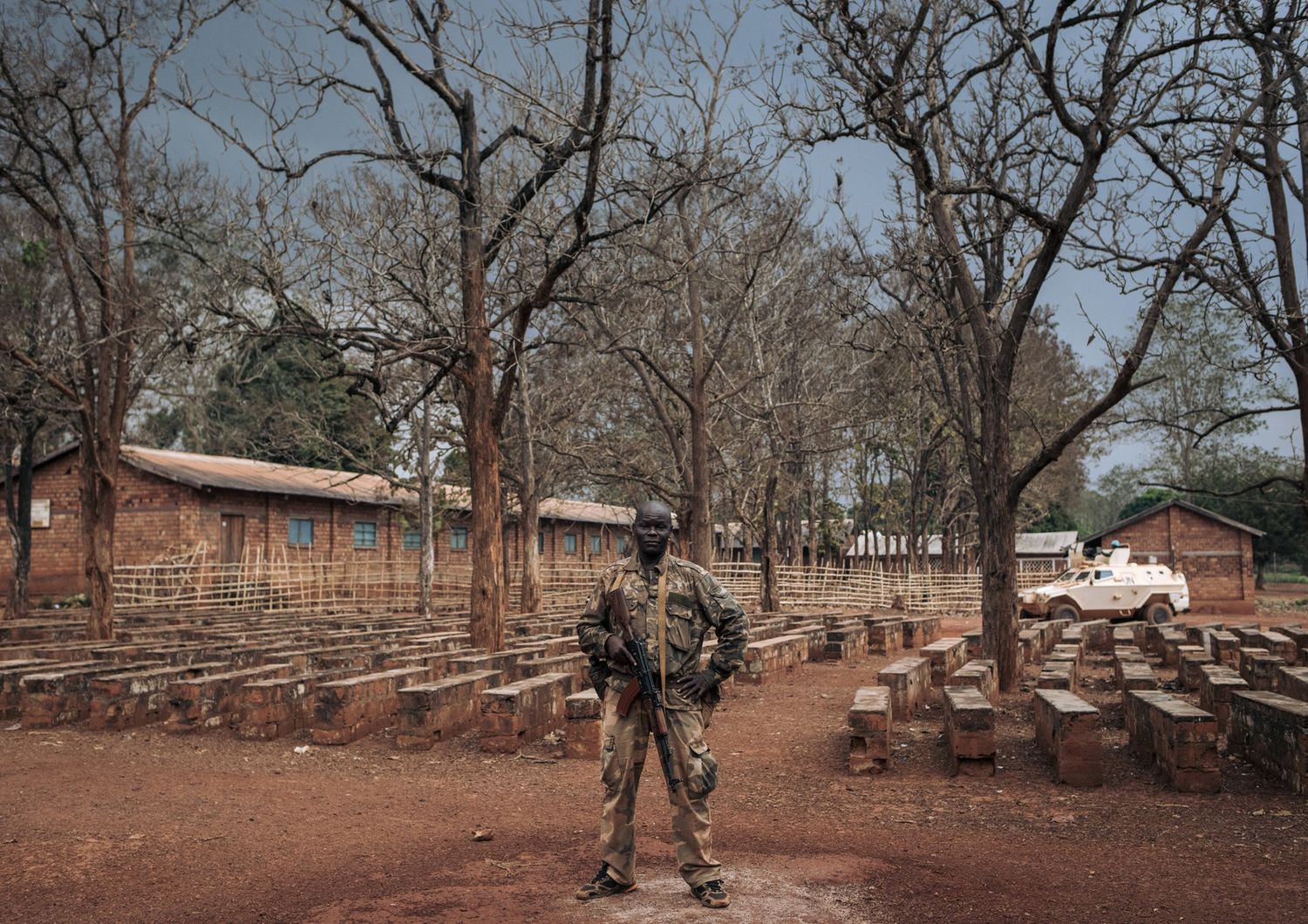 Un militare centrafricano