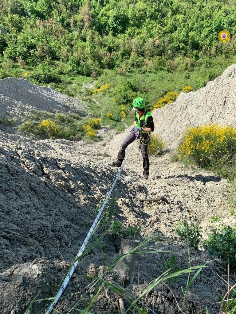 &nbsp;Bonifica di alcuni calanchi da parte della CNSAS