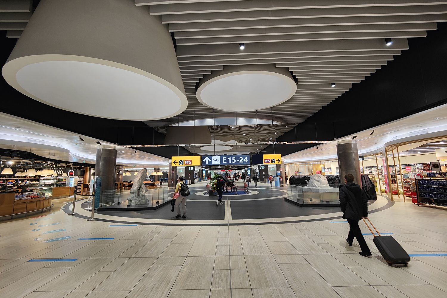 Il terminal E dell'aeroporto di Fiumicino