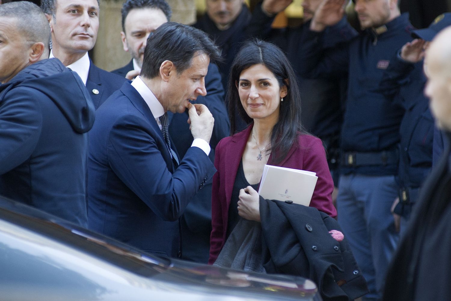 Giuseppe Conte e Virginia Raggi