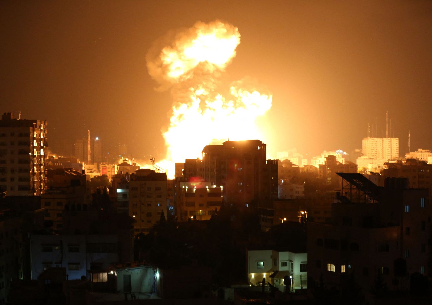 Razzi nello scontro tra Gaza e Israele