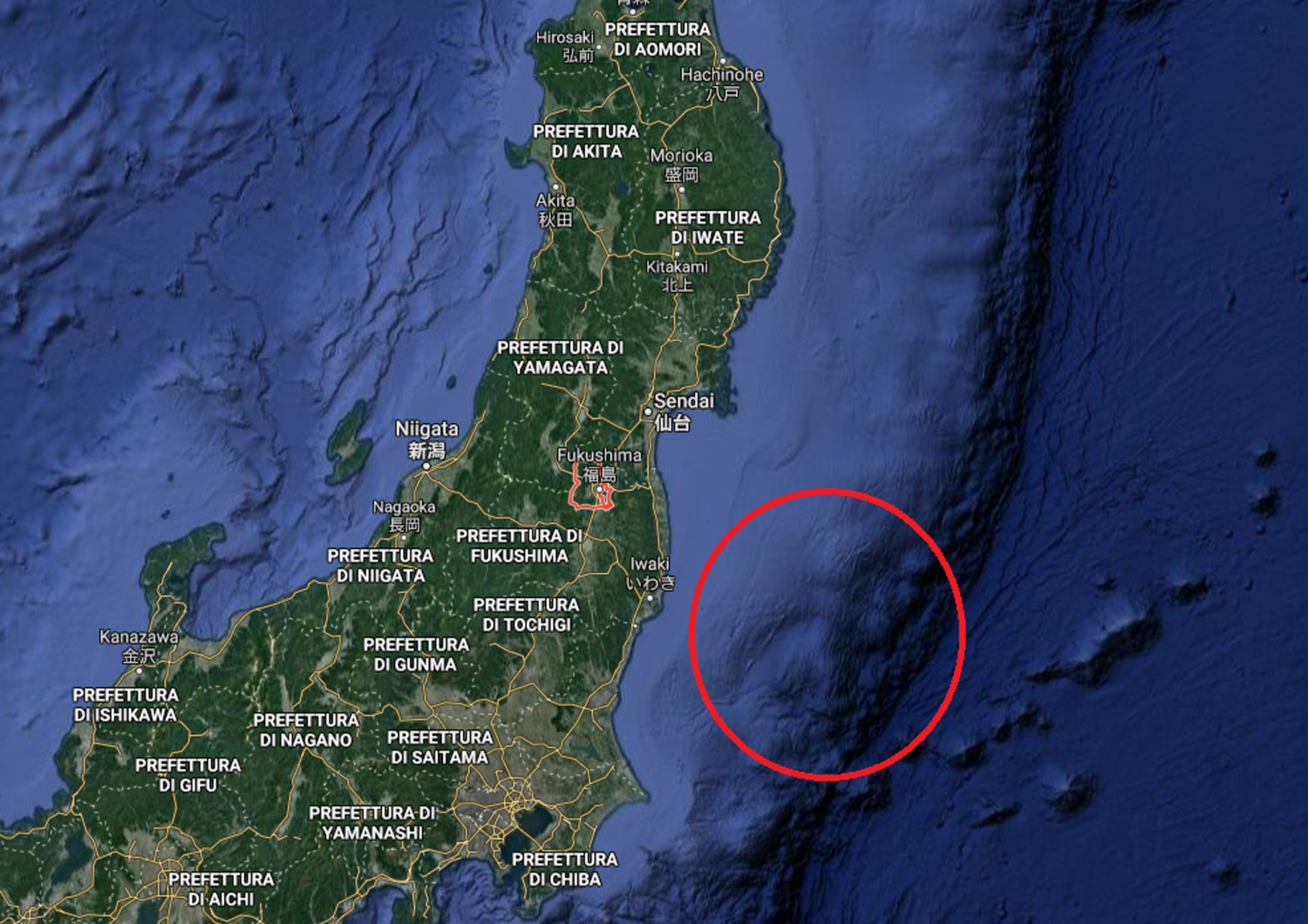 giappone terremoto costa sud orientale