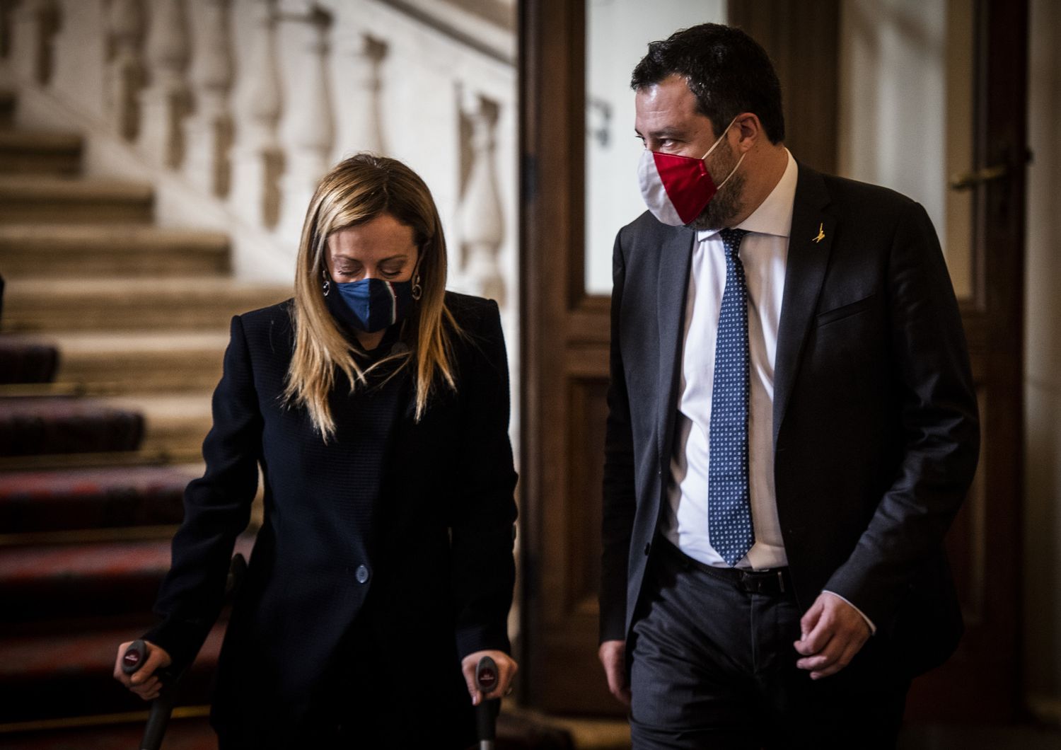 Giorgia Meloni e Matteo Salvini