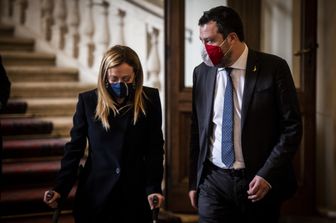 Giorgia Meloni e Matteo Salvini