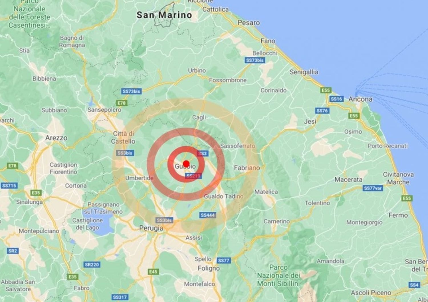 terremoto gubbio magnitudo 4