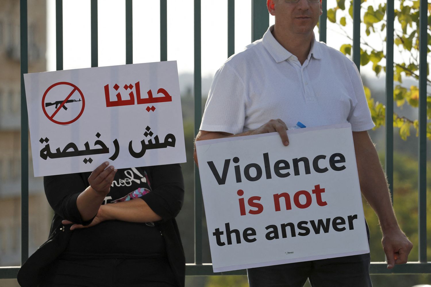 Manifestazione pacifista a Gerusalemme