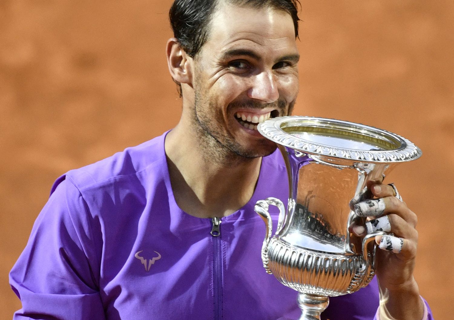 Rafa Nadal dopo il decimo trionfo a Roma