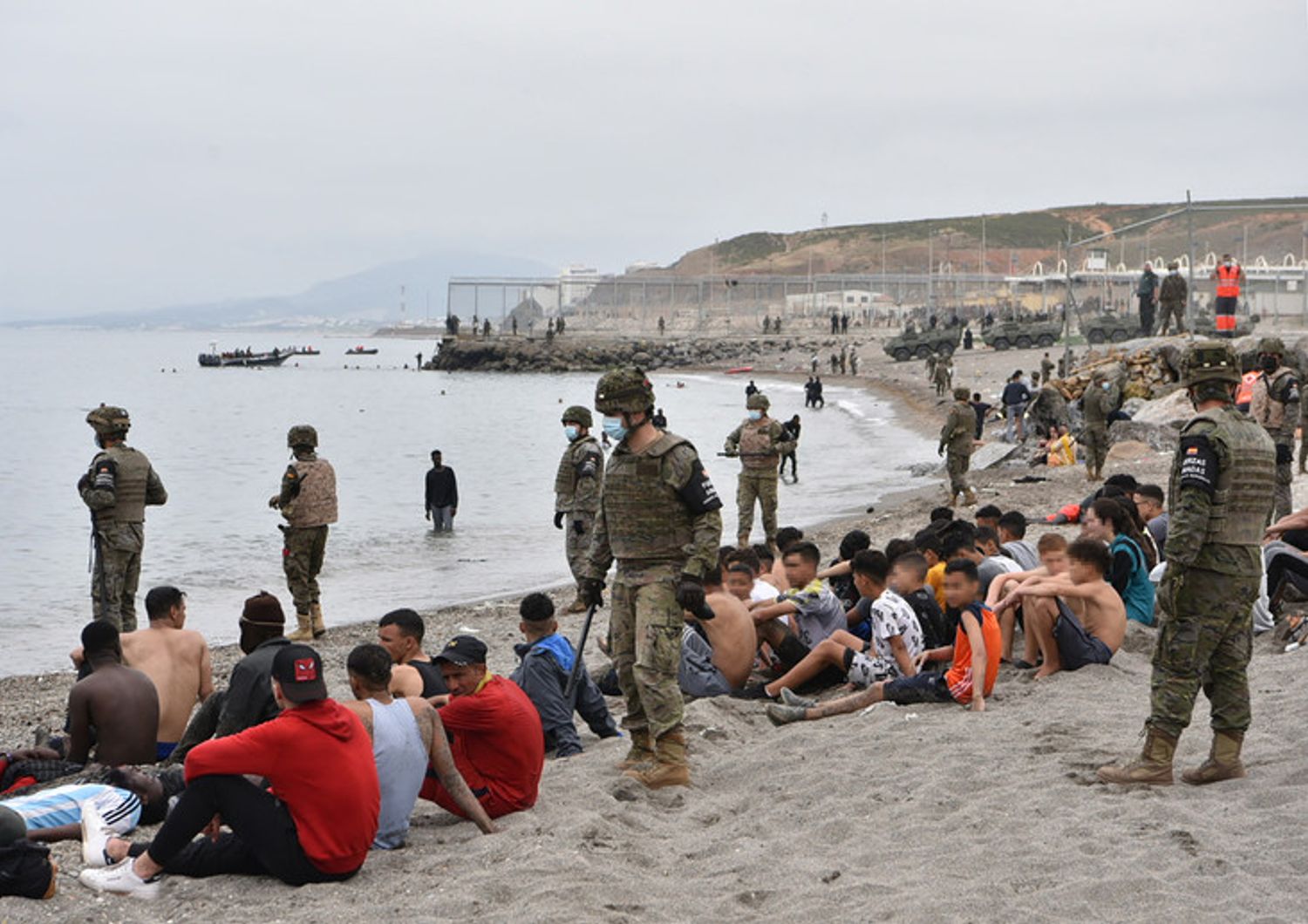 Bambini migranti arrivati a Ceuta