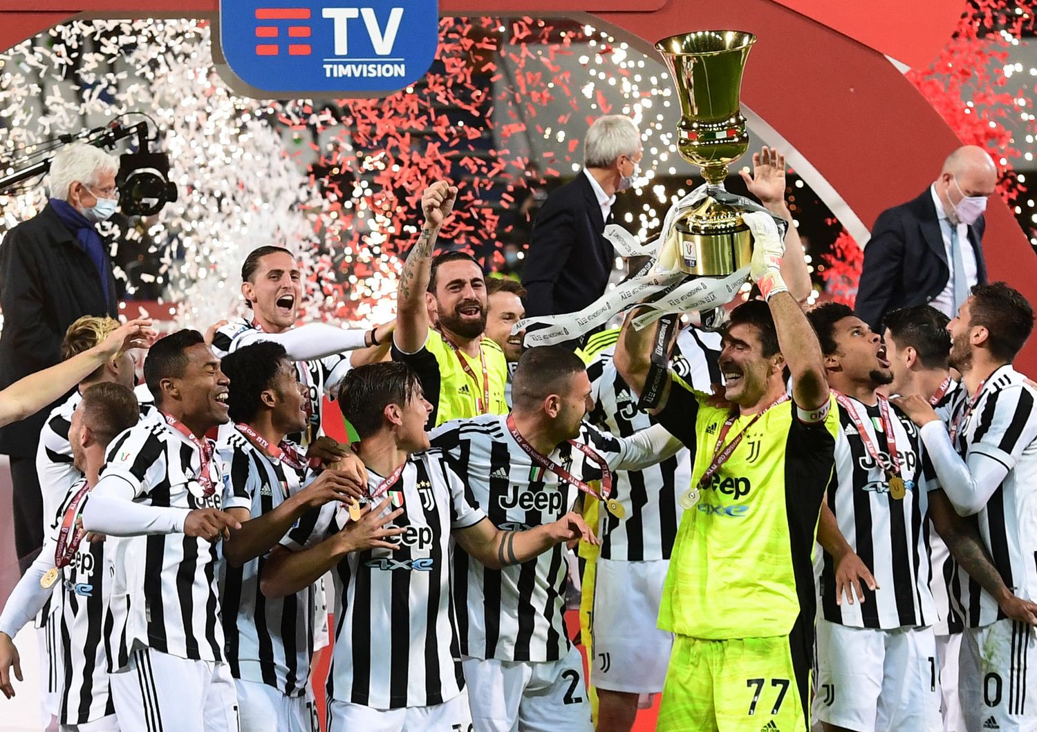 Coppa Italia festa Juve Atalanta battuta