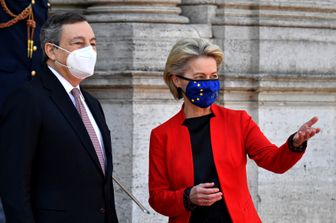 &nbsp;Mario Draghi e Ursula von der Leyen