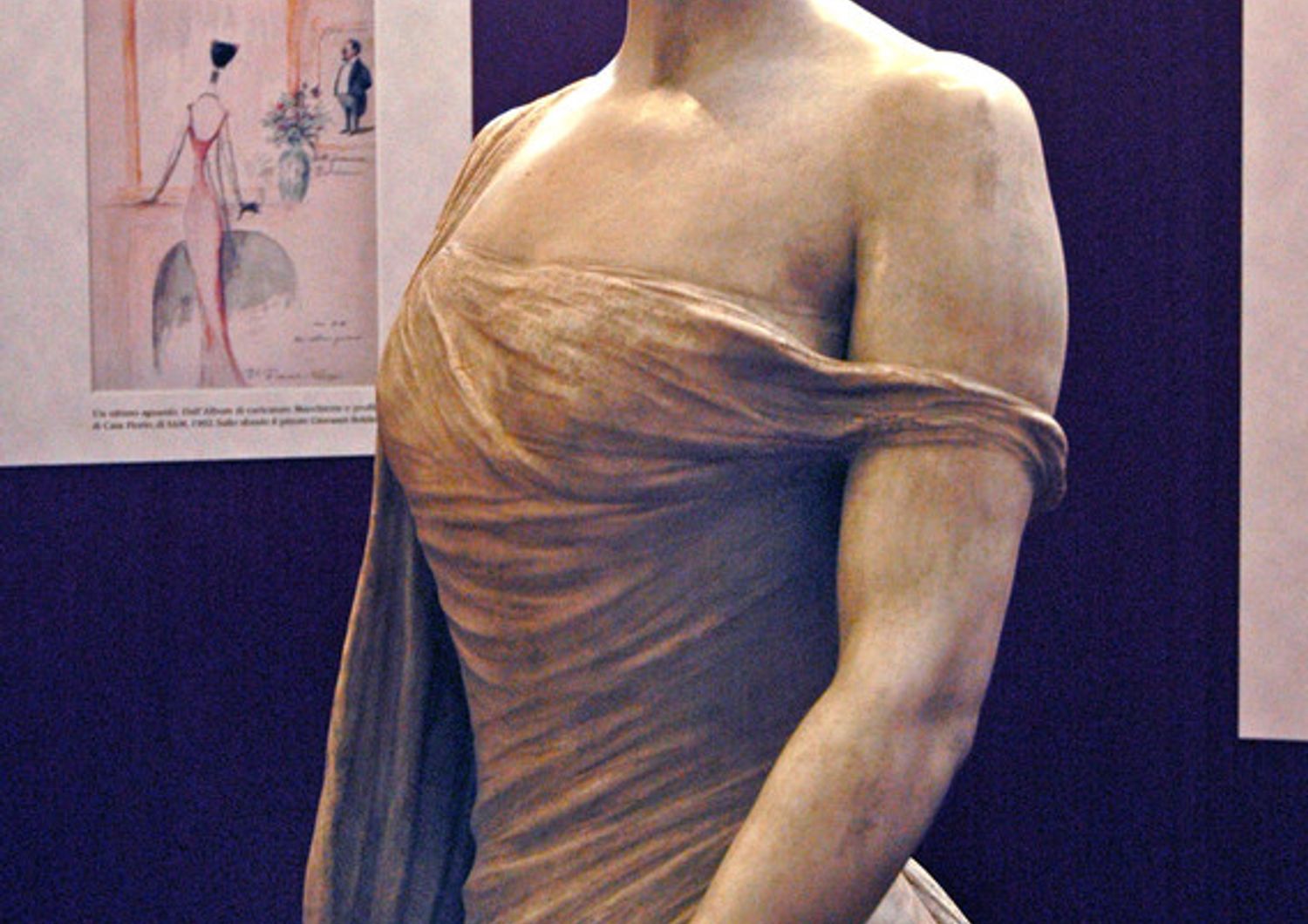 Il busto di Franca Florio realizzato da Pietro Canonica