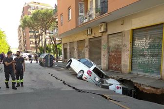 Voragine a Tor Pignattara, Roma&nbsp;